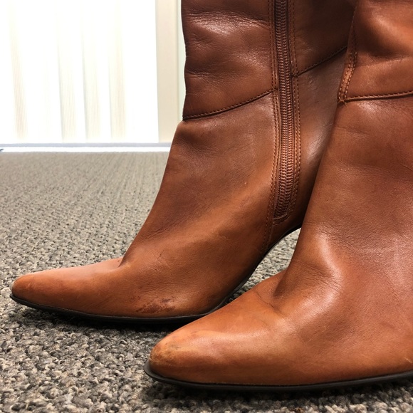 Two Lips Women’s Brown Leather Fringed Boots 7 1/2 - Picture 8 of 8